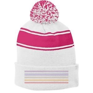 Pretty Lights X Jiberish Stripe Pom Pom Beanie