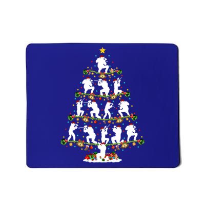 Paintball Lover Xmas Santa Paintball Player Christmas Tree Funny Gift Mousepad