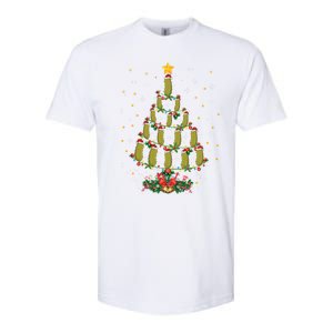 Pickle Lover Xmas Gift Matching Family Pickle Christmas Tree Gift Softstyle CVC T-Shirt