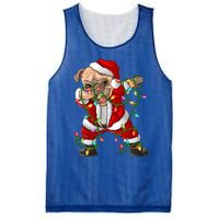 Pug Lover Xmas Family Matching Santa Pug Dabbing Christmas Gift Mesh Reversible Basketball Jersey Tank