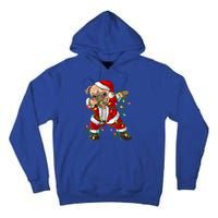 Pug Lover Xmas Family Matching Santa Pug Dabbing Christmas Gift Tall Hoodie