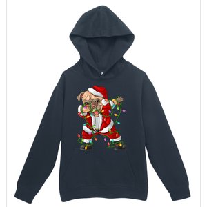 Pug Lover Xmas Family Matching Santa Pug Dabbing Christmas Gift Urban Pullover Hoodie