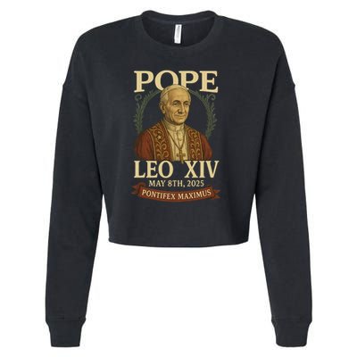 Pope Leo XIV  Pontifex Maximus May 8th, 2025 Cropped Pullover Crew
