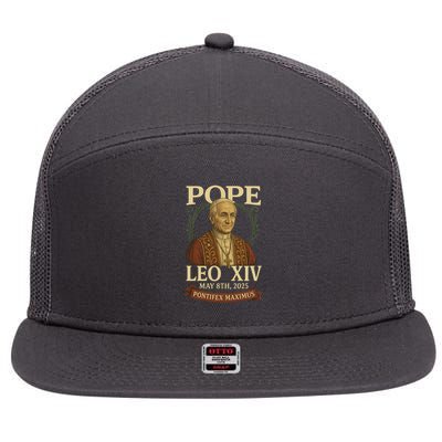 Pope Leo XIV  Pontifex Maximus May 8th, 2025 7 Panel Mesh Trucker Snapback Hat