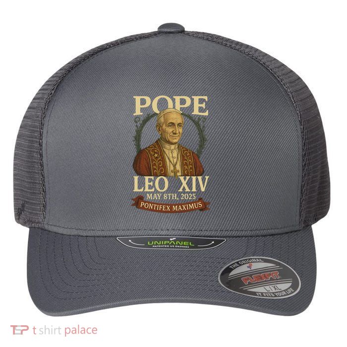 Pope Leo XIV  Pontifex Maximus May 8th, 2025 Flexfit Unipanel Trucker Cap