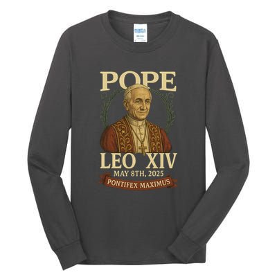 Pope Leo XIV  Pontifex Maximus May 8th, 2025 Tall Long Sleeve T-Shirt