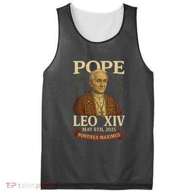 Pope Leo XIV  Pontifex Maximus May 8th, 2025 Mesh Reversible Basketball Jersey Tank