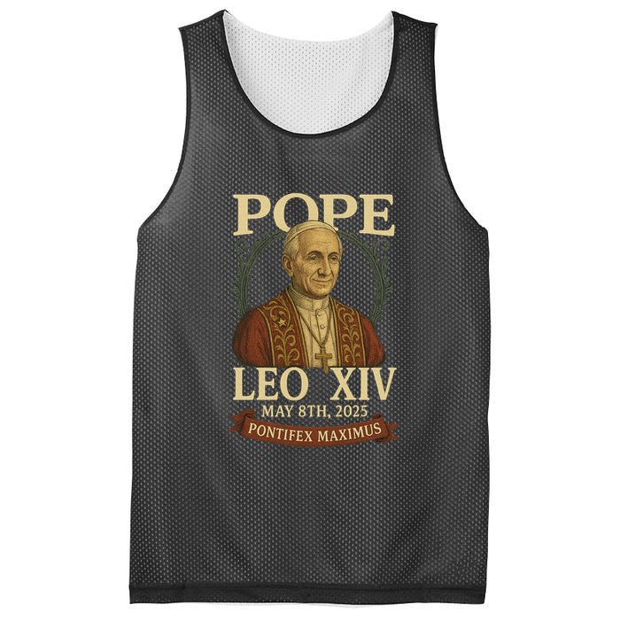 Pope Leo XIV  Pontifex Maximus May 8th, 2025 Mesh Reversible Basketball Jersey Tank
