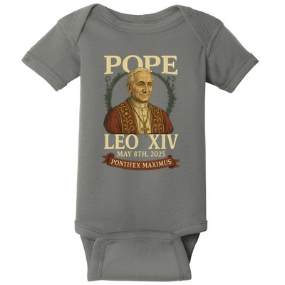 Pope Leo XIV  Pontifex Maximus May 8th, 2025 Baby Bodysuit
