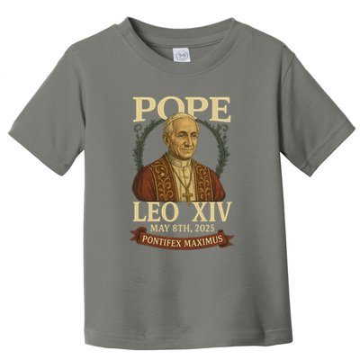 Pope Leo XIV  Pontifex Maximus May 8th, 2025 Toddler T-Shirt