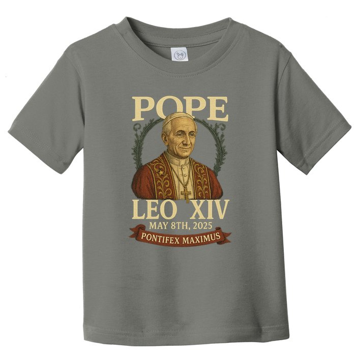 Pope Leo XIV  Pontifex Maximus May 8th, 2025 Toddler T-Shirt