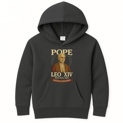 Pope Leo XIV  Pontifex Maximus May 8th, 2025 Kids Hoodie