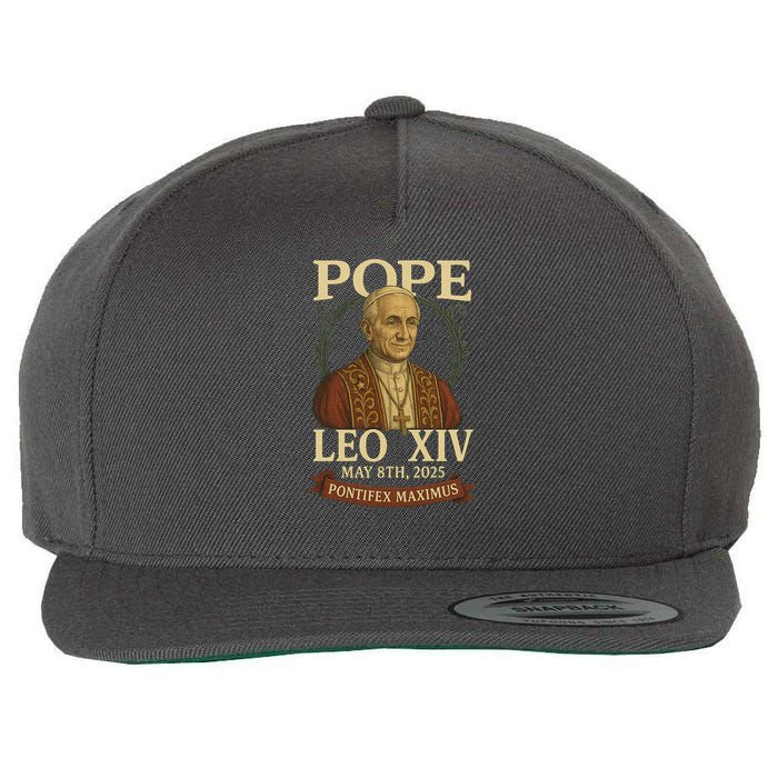 Pope Leo XIV  Pontifex Maximus May 8th, 2025 Wool Snapback Cap