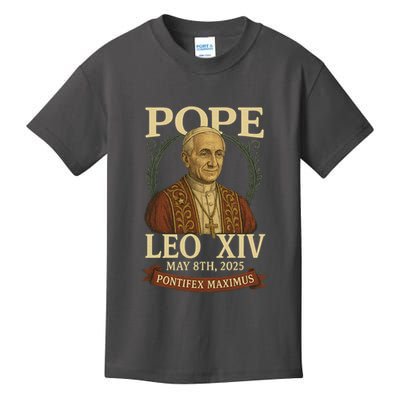 Pope Leo XIV  Pontifex Maximus May 8th, 2025 Kids T-Shirt