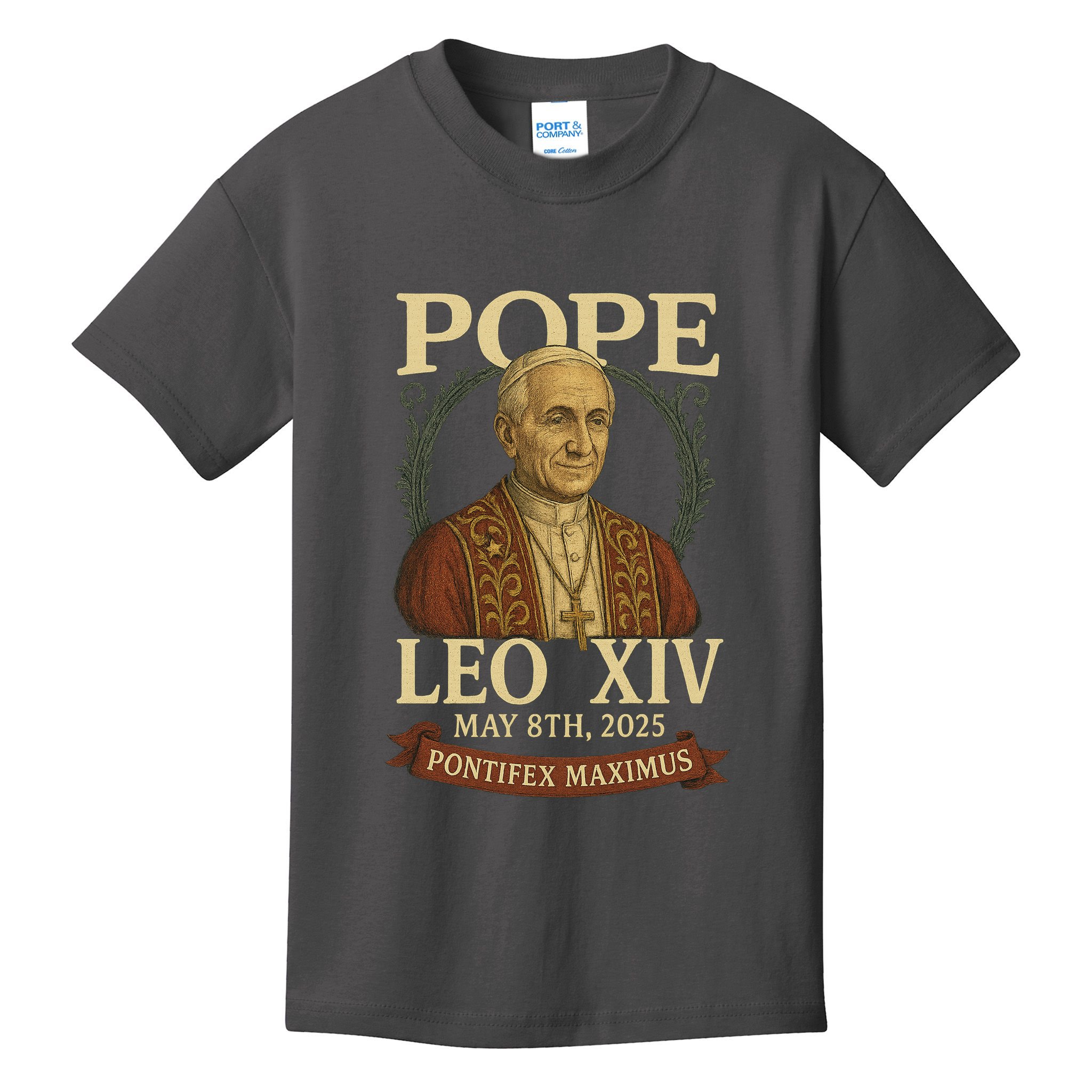 Pope Leo XIV  Pontifex Maximus May 8th, 2025 Kids T-Shirt