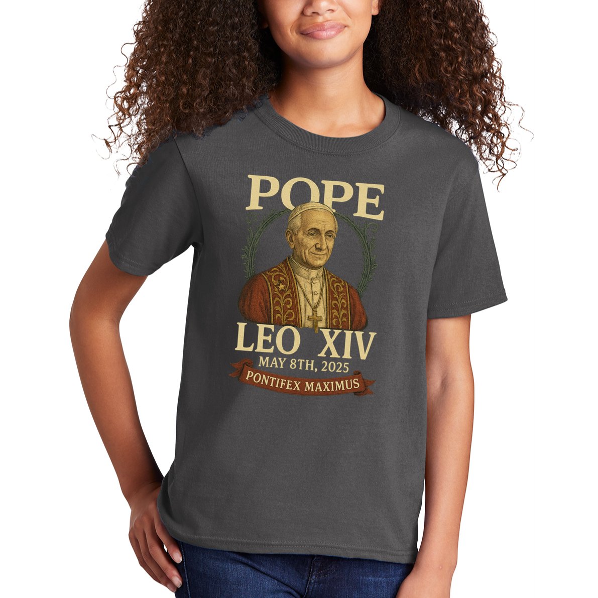 Pope Leo XIV  Pontifex Maximus May 8th, 2025 Kids T-Shirt