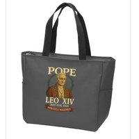 Pope Leo XIV  Pontifex Maximus May 8th, 2025 Zip Tote Bag
