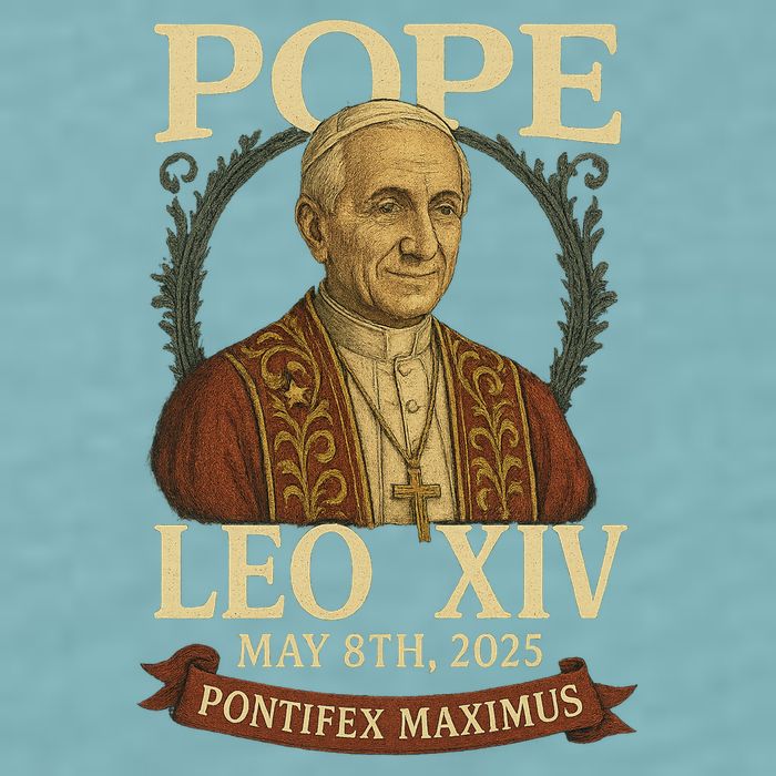 Pope Leo XIV  Pontifex Maximus May 8th, 2025 Sueded Cloud Jersey T-Shirt