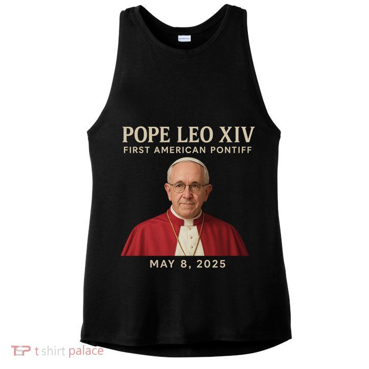 Pope Leo XIV First American Pontiff May 8th 2025 Ladies PosiCharge Tri-Blend Wicking Tank