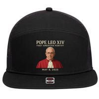 Pope Leo XIV First American Pontiff May 8th 2025 7 Panel Mesh Trucker Snapback Hat