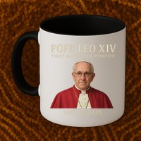 Pope Leo XIV First American Pontiff May 8th 2025 Mug