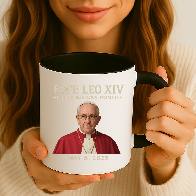 Pope Leo XIV First American Pontiff May 8th 2025 Mug