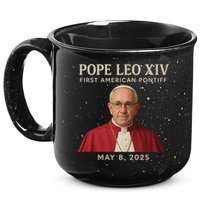 Pope Leo XIV First American Pontiff May 8th 2025 15oz Campfire Ceramic Mug