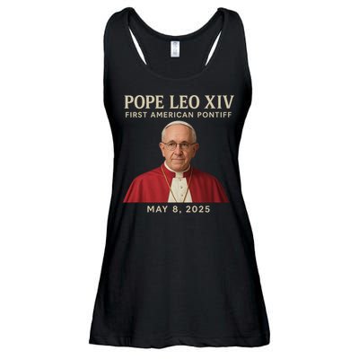 Pope Leo XIV First American Pontiff May 8th 2025 Ladies Essential Flowy Tank