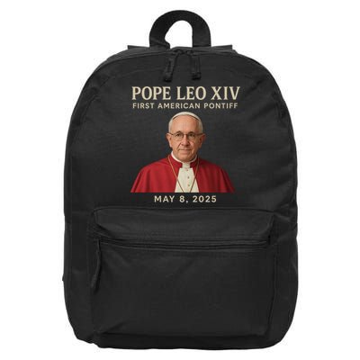Pope Leo XIV First American Pontiff May 8th 2025 16 in Basic Backpack