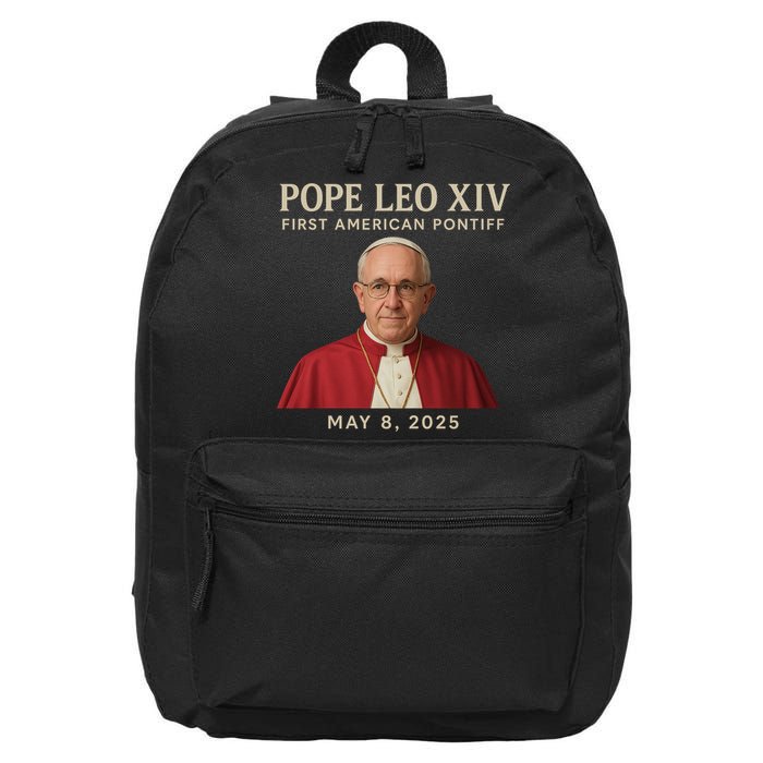 Pope Leo XIV First American Pontiff May 8th 2025 16 in Basic Backpack