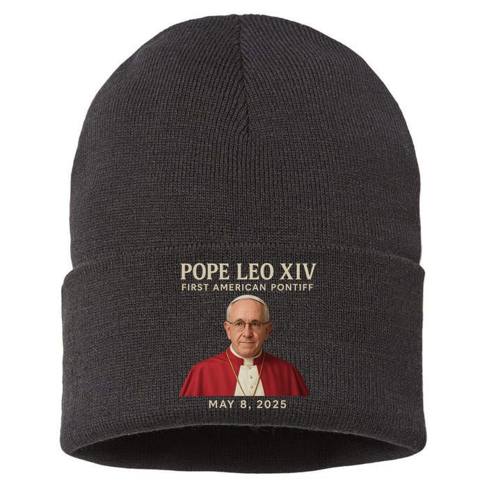 Pope Leo XIV First American Pontiff May 8th 2025 Sustainable Knit Beanie