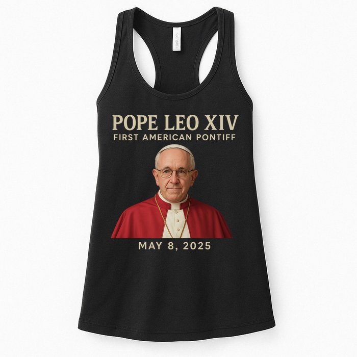 Pope Leo XIV First American Pontiff May 8th 2025 Womens Tank Top