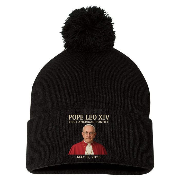 Pope Leo XIV First American Pontiff May 8th 2025 Pom Pom 12in Knit Beanie