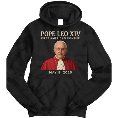 Pope Leo XIV First American Pontiff May 8th 2025 Tie Dye Hoodie