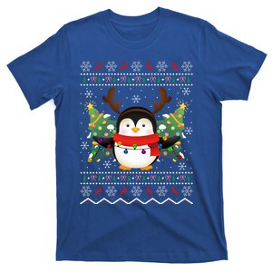 Penguin Lover Xmas Ugly Santa Penguin Christmas Gift T-Shirt