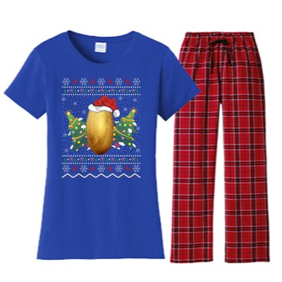 Potato Lover Xmas Gift Ugly Potato Christmas Gift Women's Flannel Pajama Set