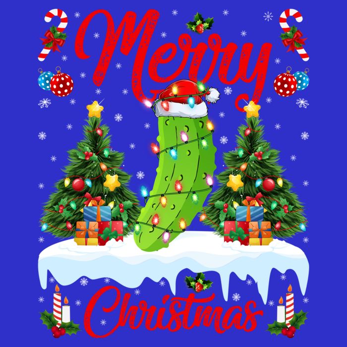 Pickle Lover Xmas Lighting Santa Hat Pickle Christmas Cool Gift 16 in Basic Backpack
