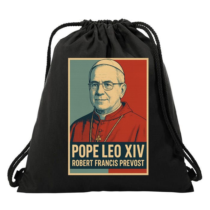 Pope Leo XIV Robert Francis Prevost Drawstring Bag