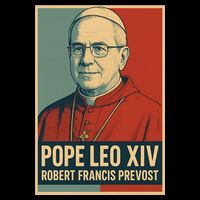 Pope Leo XIV Robert Francis Prevost Drawstring Bag