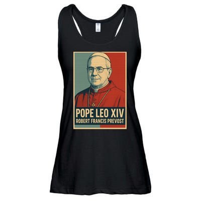 Pope Leo XIV Robert Francis Prevost Ladies Essential Flowy Tank