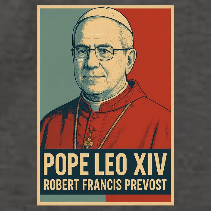 Pope Leo XIV Robert Francis Prevost Vector Backpack