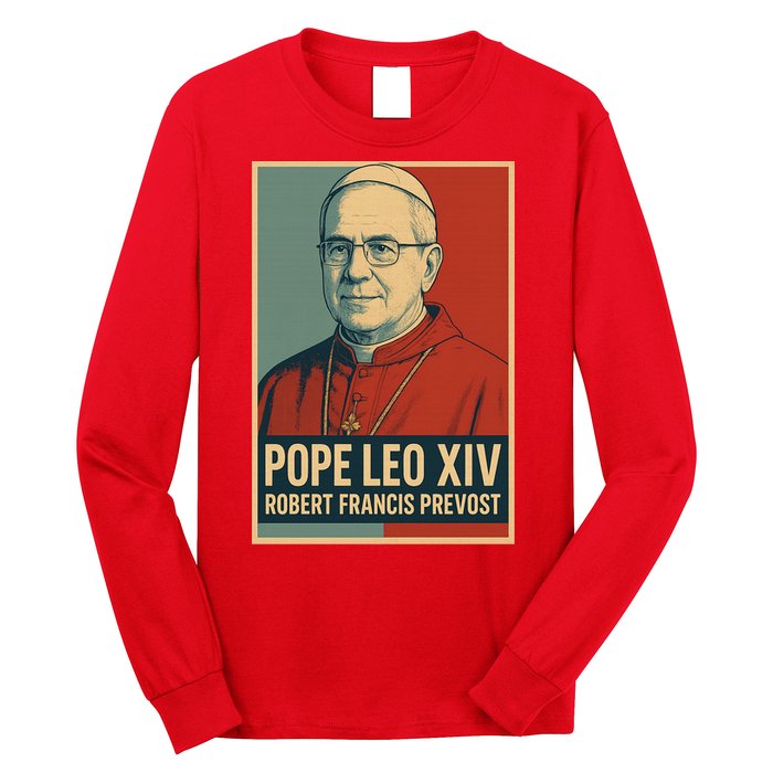 Pope Leo XIV Robert Francis Prevost Long Sleeve Shirt