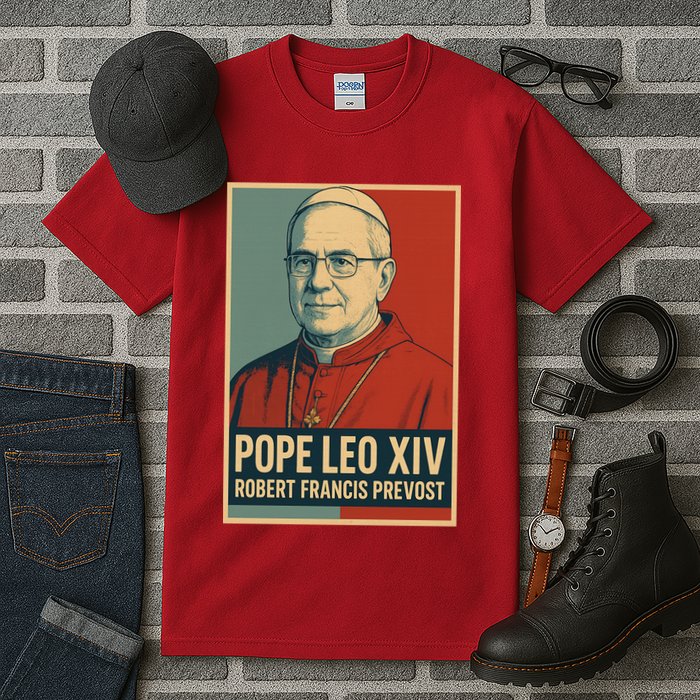 Pope Leo XIV Robert Francis Prevost Tall T-Shirt