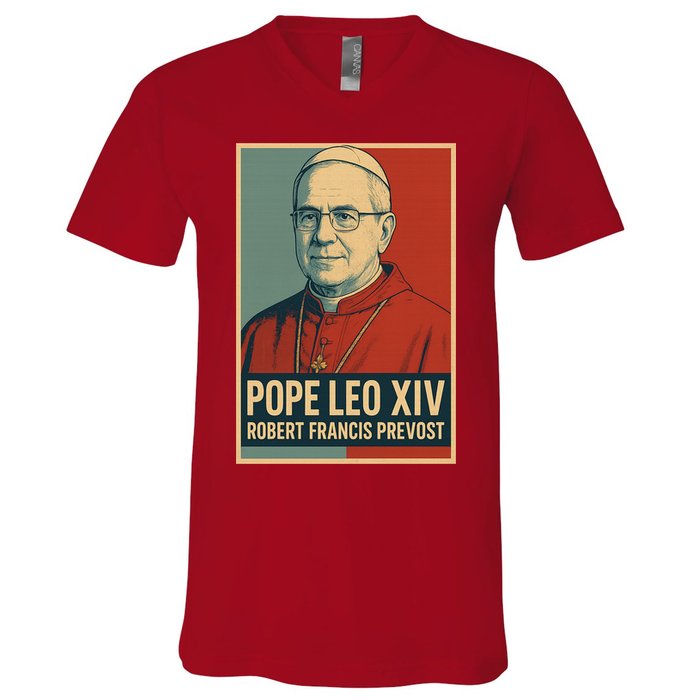 Pope Leo XIV Robert Francis Prevost V-Neck T-Shirt