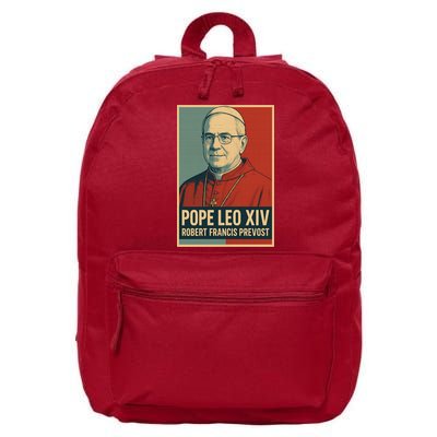Pope Leo XIV Robert Francis Prevost 16 in Basic Backpack