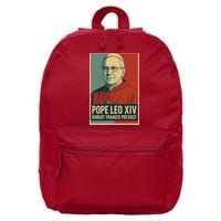 Pope Leo XIV Robert Francis Prevost 16 in Basic Backpack