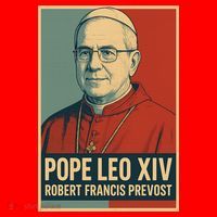 Pope Leo XIV Robert Francis Prevost 25L Jumbo Tote
