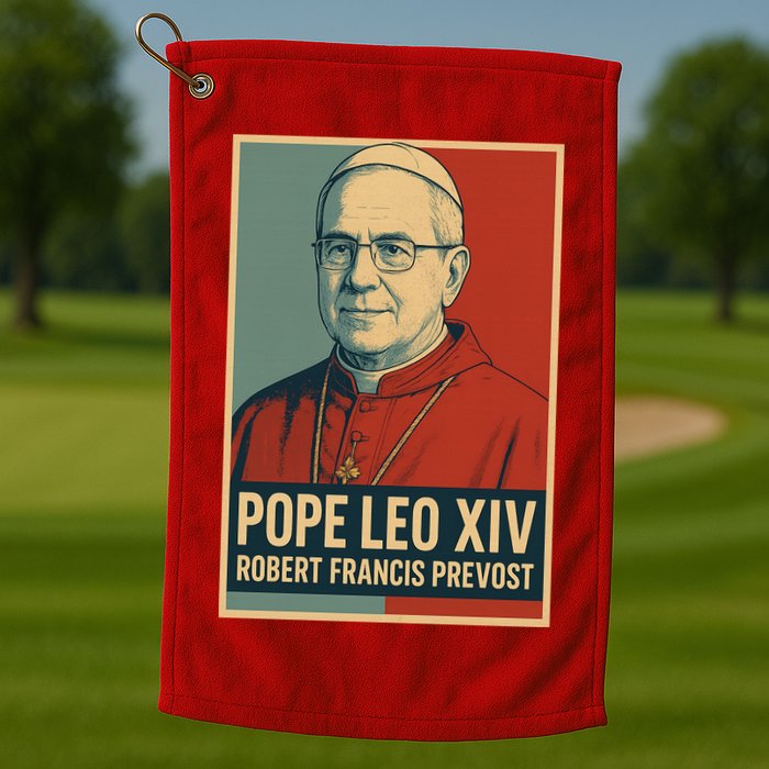 Pope Leo XIV Robert Francis Prevost Golf Towel