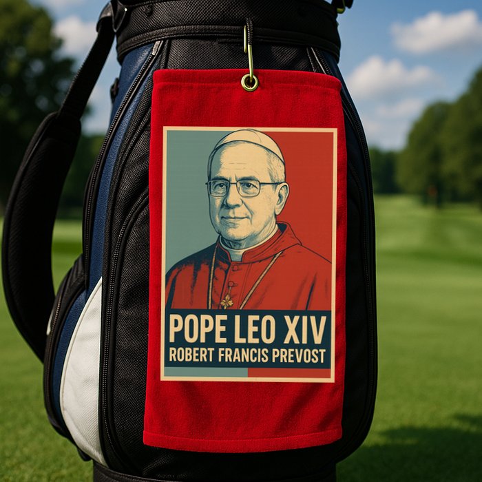 Pope Leo XIV Robert Francis Prevost Golf Towel