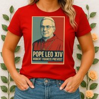 Pope Leo XIV Robert Francis Prevost Womens T-Shirt